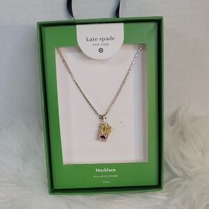 Kate Spade French Fries Pendant Necklace NIB Novelty Charm‎